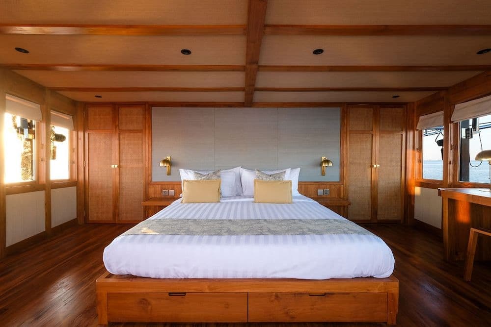 stateroom at celestia boat, wooden exterior