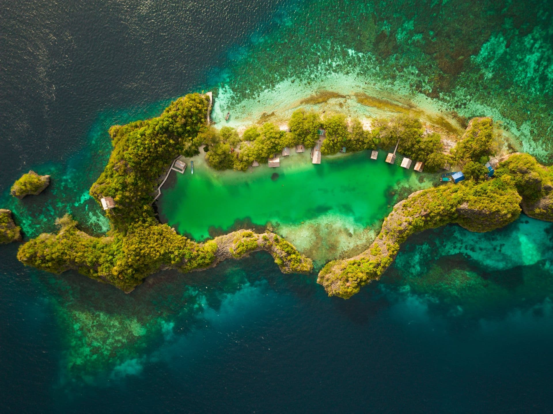 An island in Raja Ampat